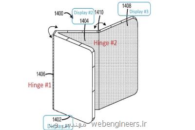 پتنت جدید مایکروسافت موبایلی با ۳ نمایشگر است